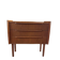 Vintage Danish teak commode with beautiful handles.