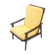 Reupholstered armchair