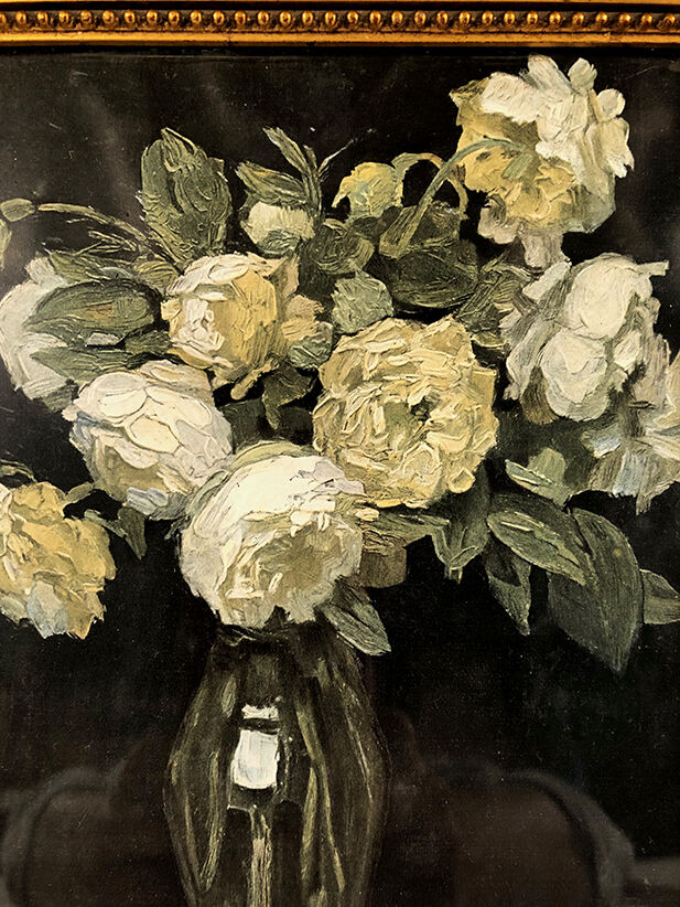 Ensemble de petites gouaches sur papier, bouquets de fleurs