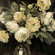 Ensemble de petites gouaches sur papier, bouquets de fleurs