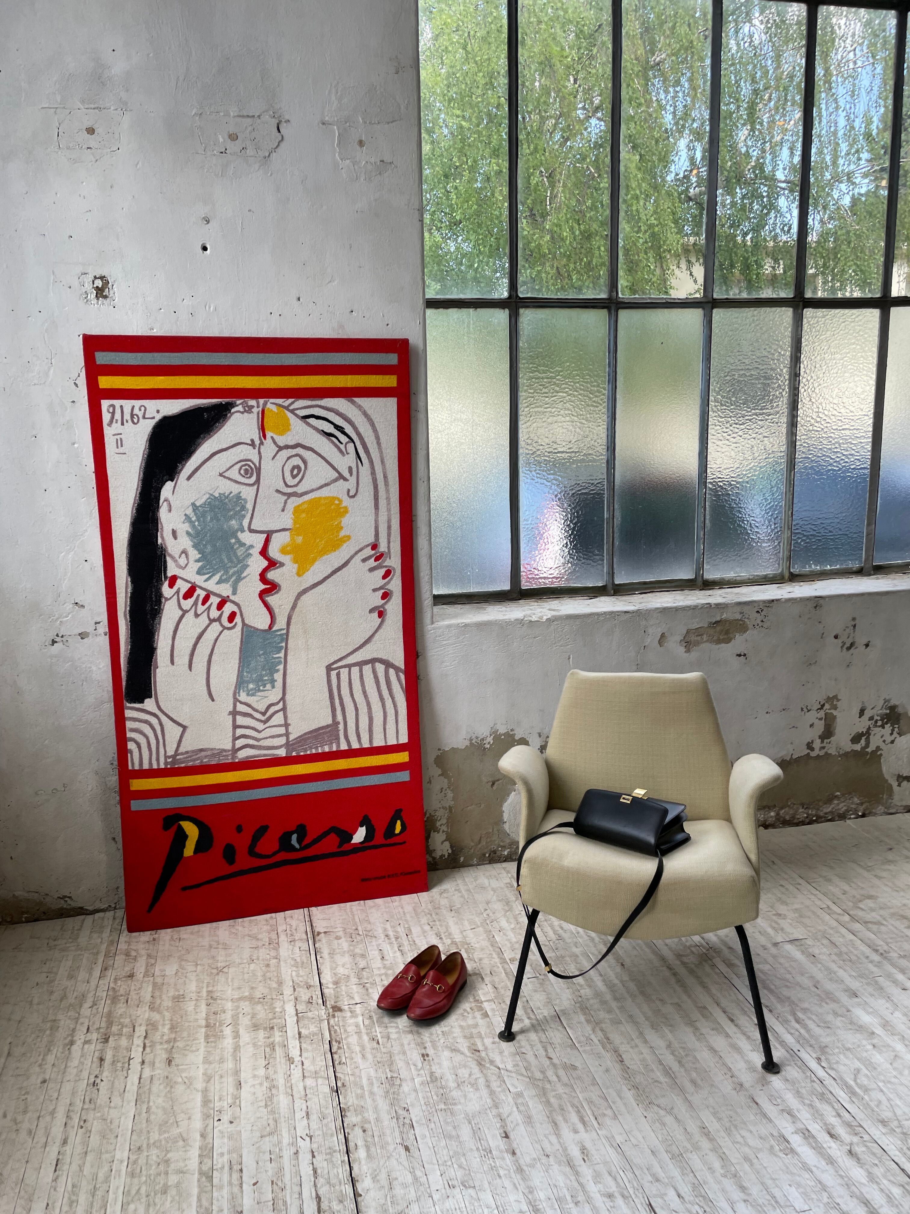 Canvas tapestry Picasso fabric coated on wood XXL