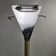 Lampadaire en laiton et verre de Murano rose par La Murrina