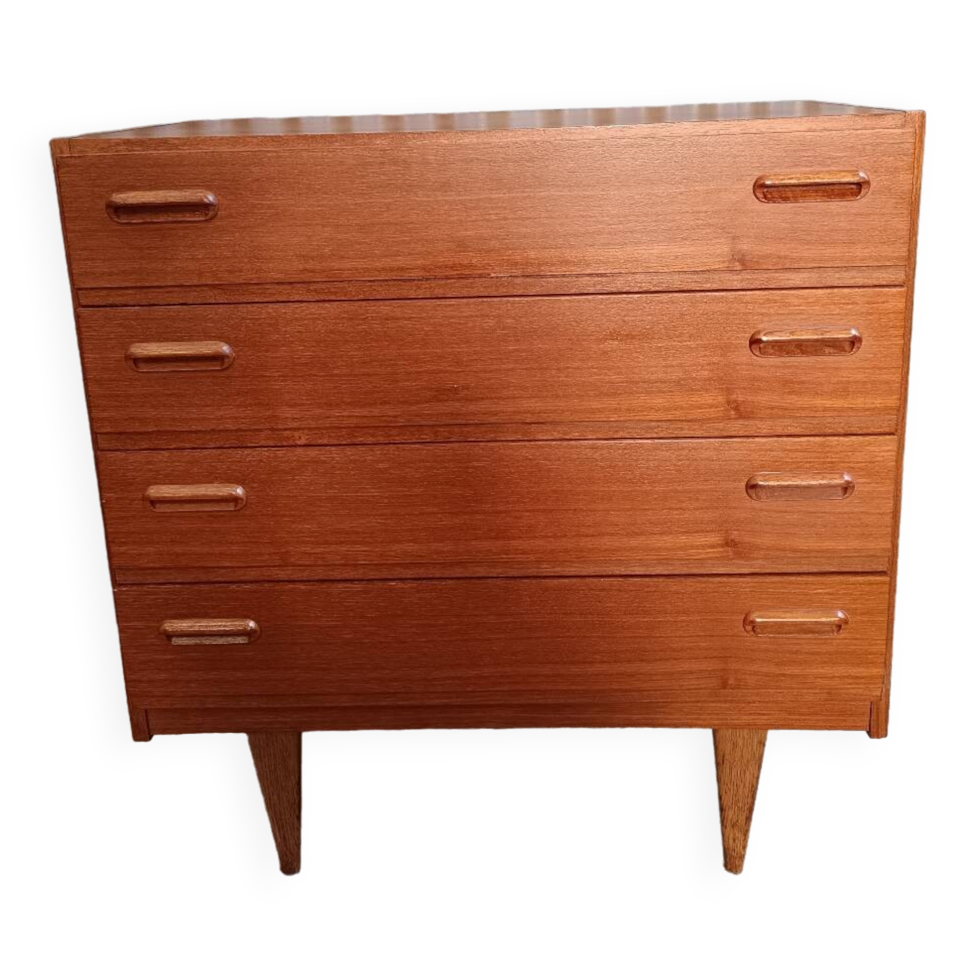 Vintage Scandinavian teak chest of drawers