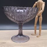 Large purple glass fruit bowl Manage