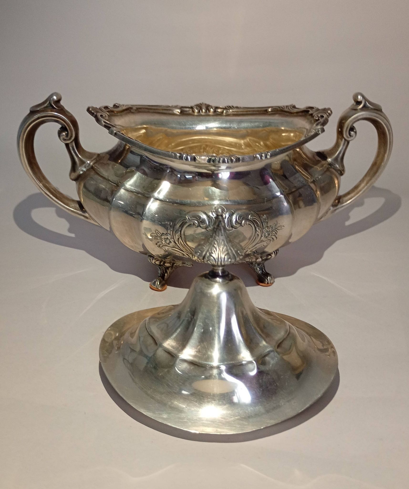 Reed & Barton Solid Sterling Silver Sugar Bowl & Creamer 790 grams