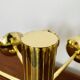 Large Brass Sputnik Flush Chandelier by Kaiser Leuchten
