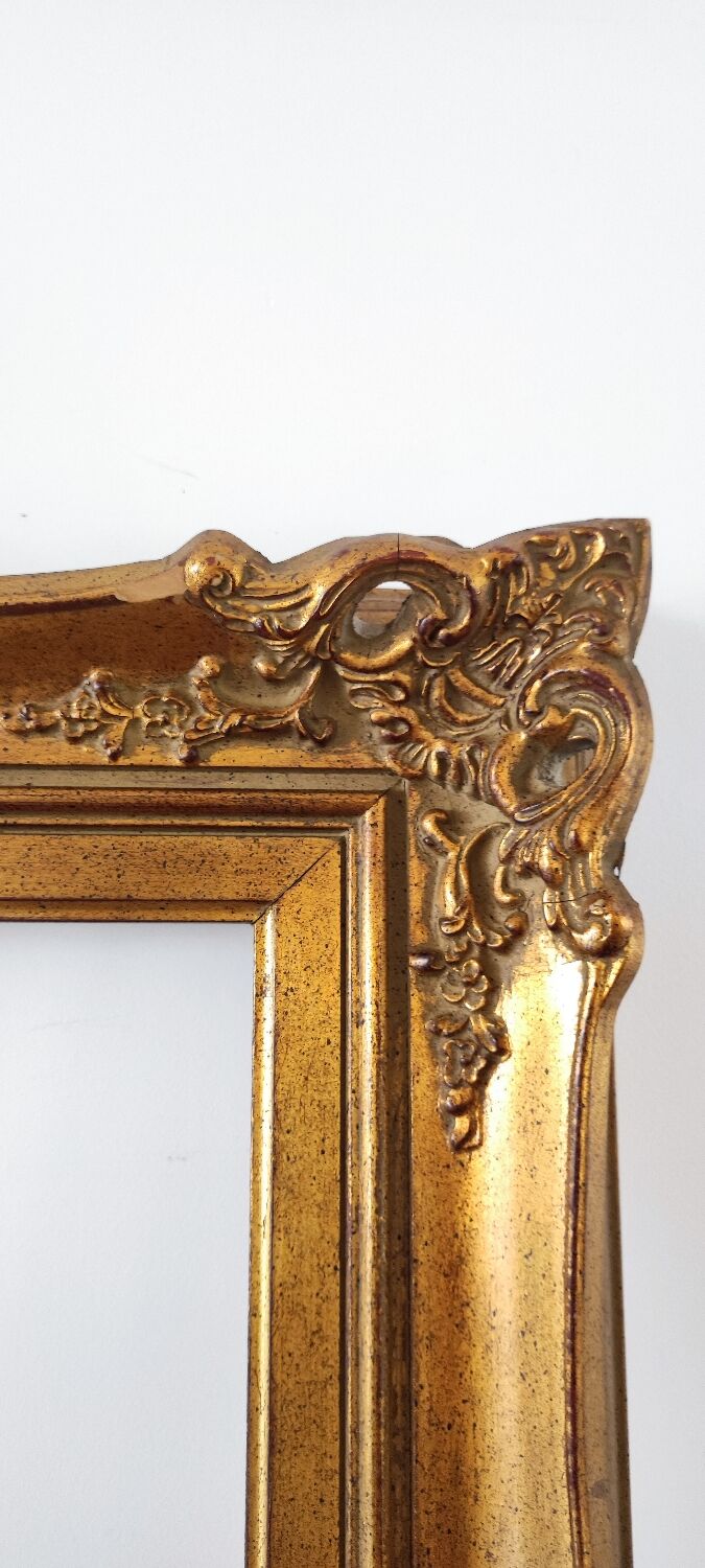 Gilded and molded wooden frame