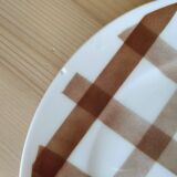 6 assiettes à dessert Moulin des Loups vintage  Ecossais