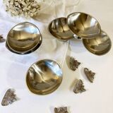 6 Guy Degrenne ice cream cups, 1970s-1980s