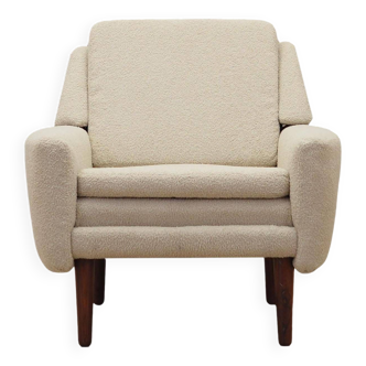 Cream armchair, Danish design, 1970s, production: Denmark