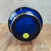 Seau à glace bleu cobalt – style Holmegaard / design scandinave 60–70