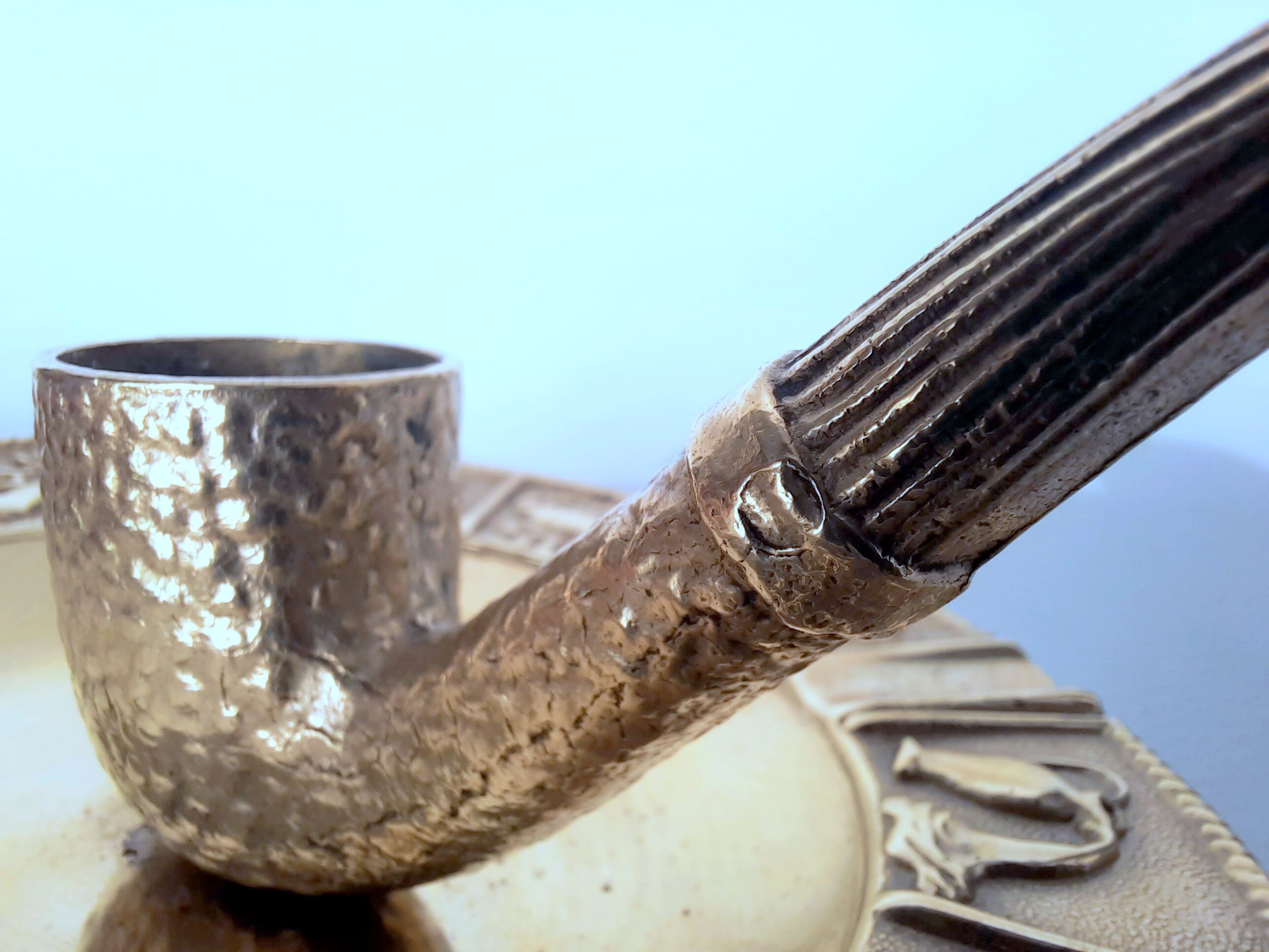 Cendrier et porte bougie en bronze avec les 12 signes astrologiques du zodiaque