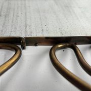 Mid-Century Brass Mirror in the style of Gio Ponti Style, Italy, 1950s