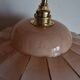 Art Deco wall lamp in marbled pink Clichy glass
