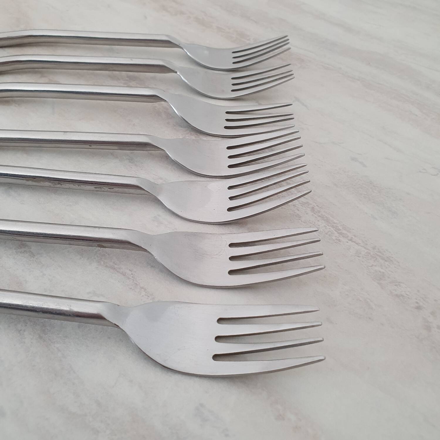 Twisted metal forks / spiral cutlery / twist