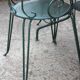 Old wrought iron garden furniture, 2 armchairs, 2 chairs and the table