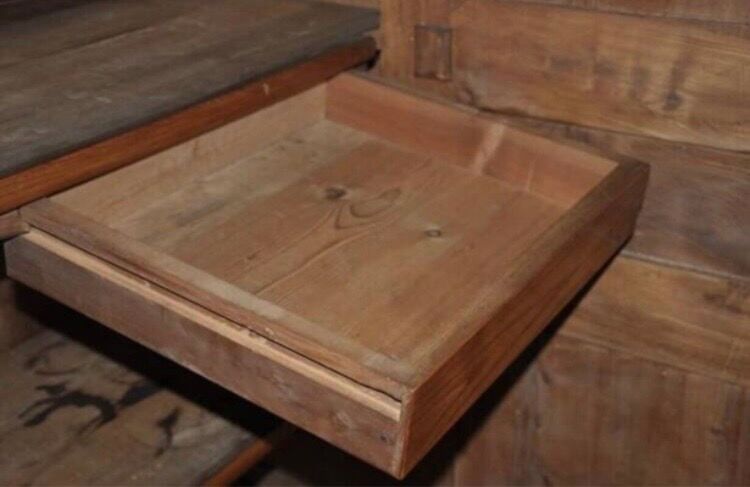 Antique solid oak wardrobe