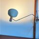 Mid-century minimalist Swiss table lamp with a clamp by Rosemarie and Rico Baltensweiler for Baltensweiler, 1950s.