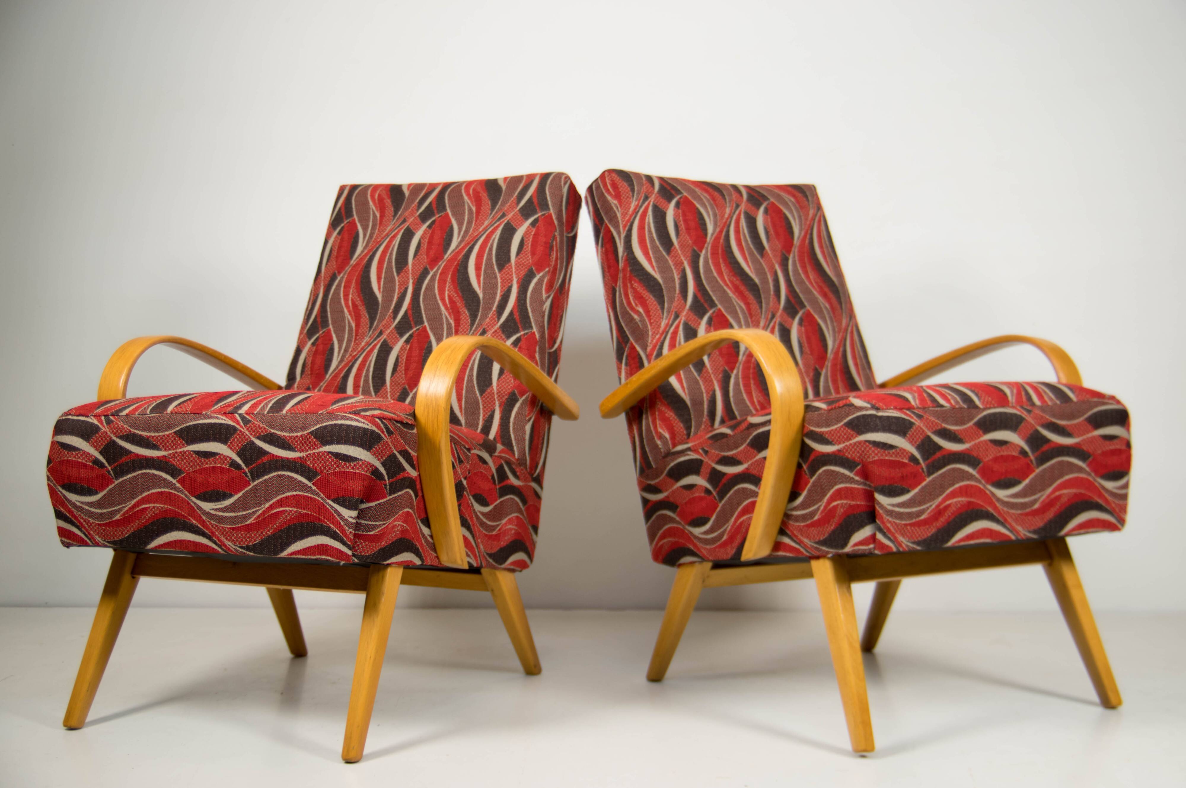 Pair of Armchairs by Jindrich Smidek, Czechoslovakia, 1960s