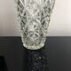 Diamond-cut vase, thick glass
