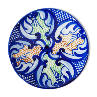 Spanish painted ceramic plate