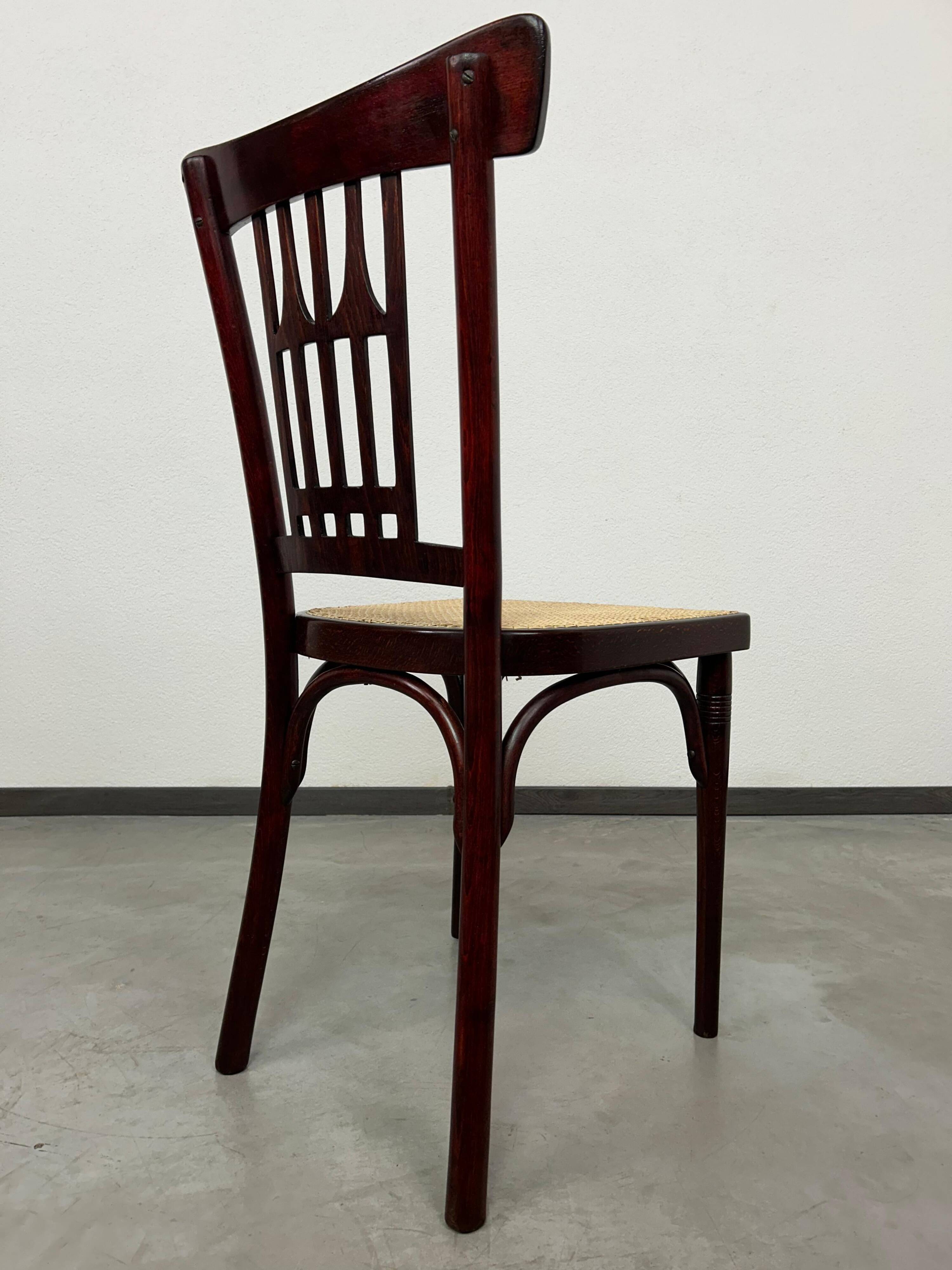 Viennese Secession dining chair no. 235 by Otto Wagner for J&J Kohn