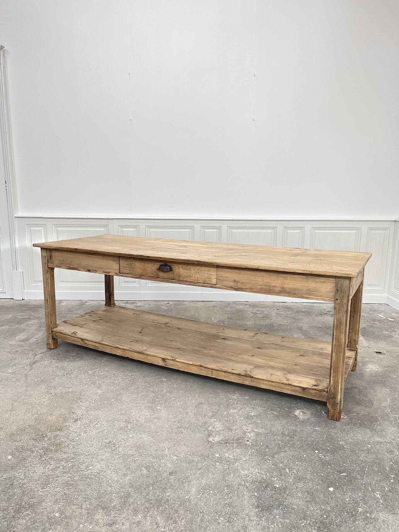 Old pine draper's table