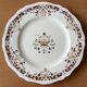 6 large antique dessert plates in Longchamp earthenware