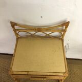 Rattan chairs with bedside