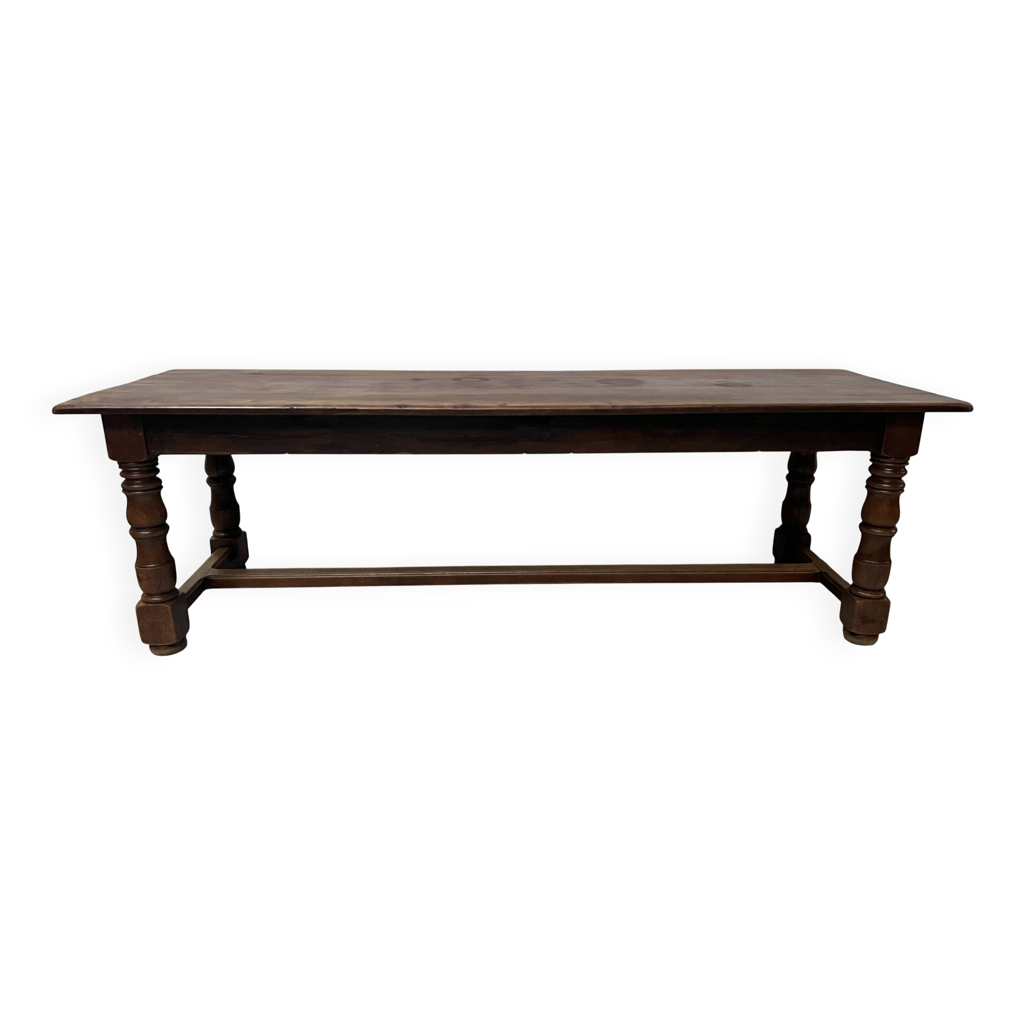 Large 19th Century Farmhouse Table in Solid Beech