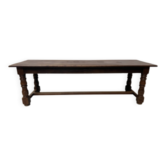 Large 19th Century Farmhouse Table in Solid Beech