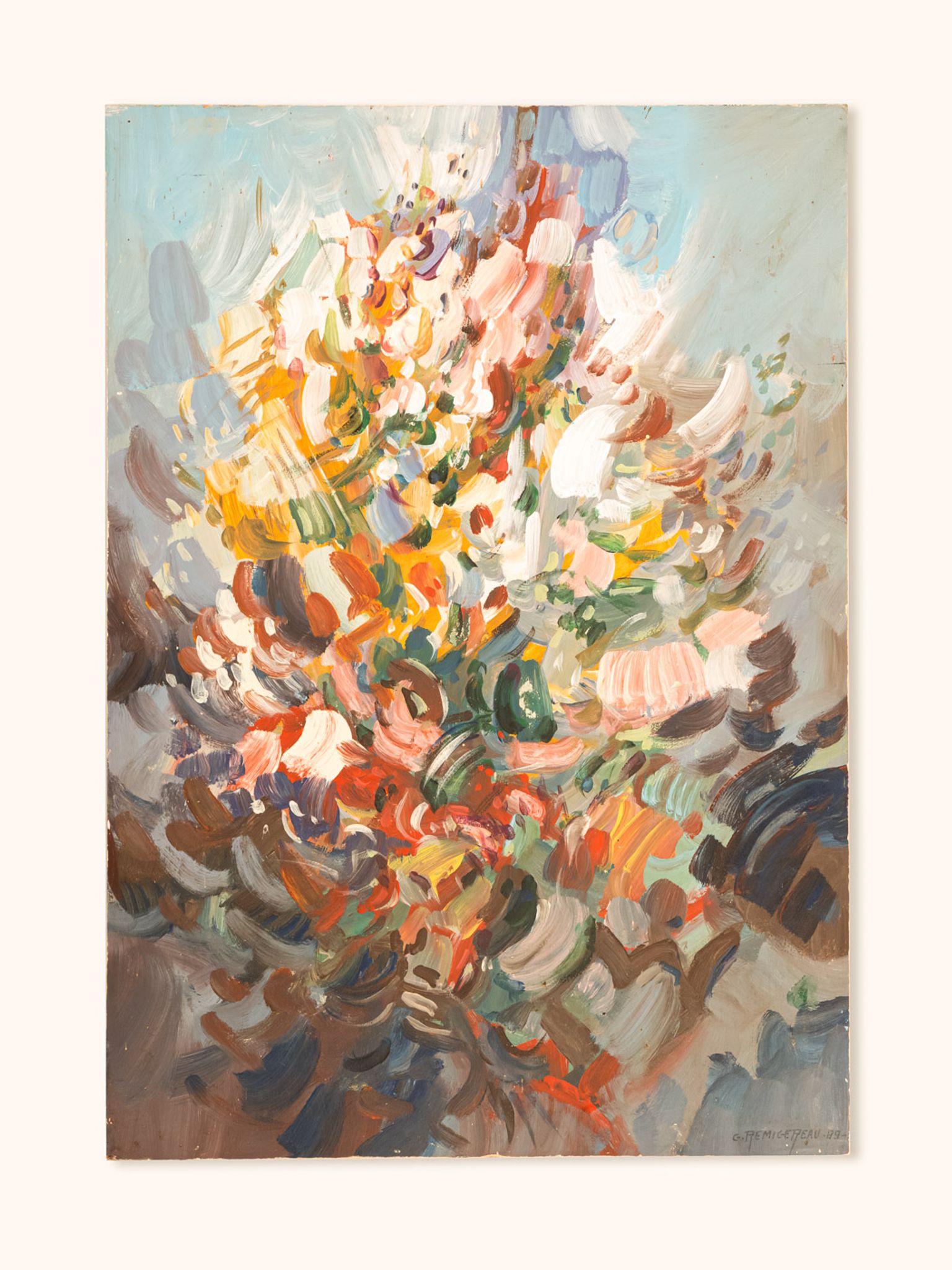 Fleurs sauvages, acrylique, 46 x 65cm