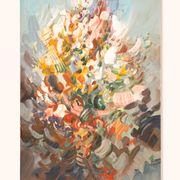 Fleurs sauvages, acrylique, 46 x 65cm