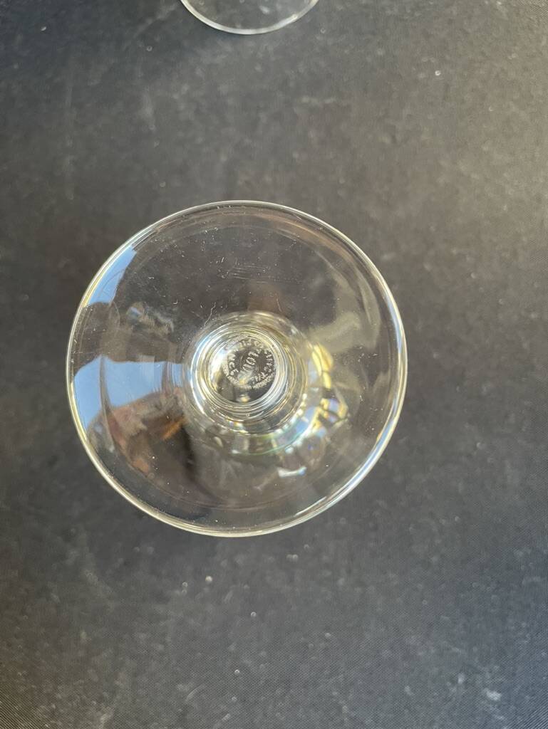 2899 – 5 Saint Louis wine glasses Jersey service In strong cut crystal