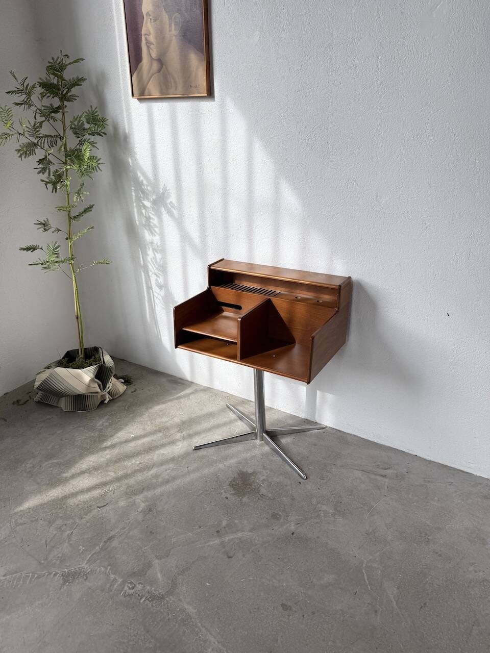 Meuble console ou petit bureau Fimsa Roma Italy teck