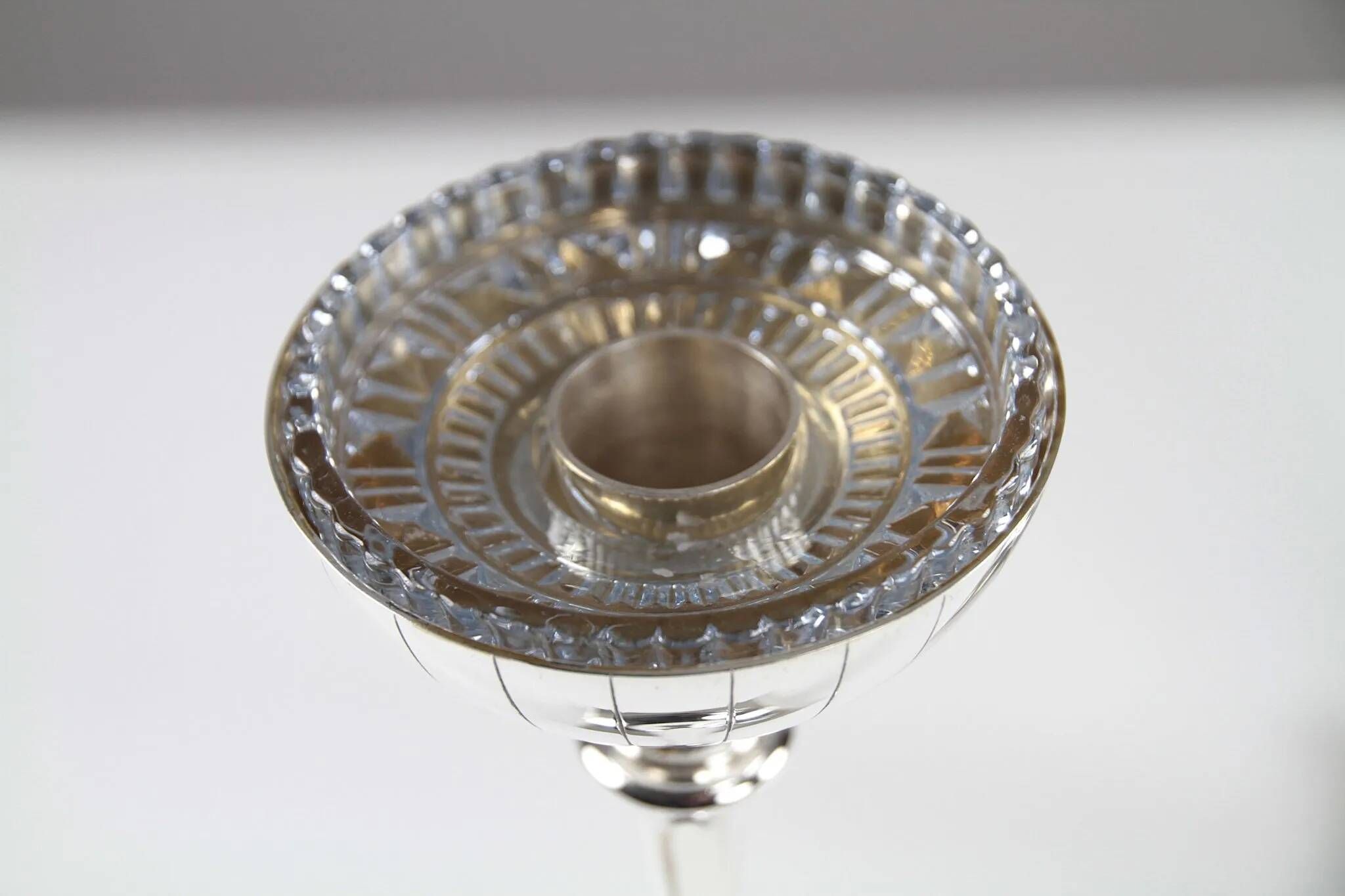 Gunnar Ander for Ystad-Metall: Pair of “Nysilver” candle holders, 1960s