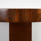 Art Deco Console Table in Walnut Veneer, France 1920s