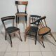 Ensemble de 4 chaises bistrot dépareillées