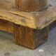 Baroque antique Nordic provincial oak table 1800s rustic farmhouse, rich patina