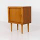 Compact cabinet with tambour door by CFC Silkeborg (Denmark, 1960s).