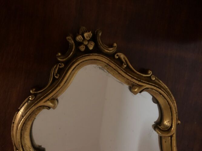 Miroir doré baroque 41x63cm