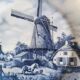 Decorative plate stamped Delft Blauw, made by Eschenbach in Germany