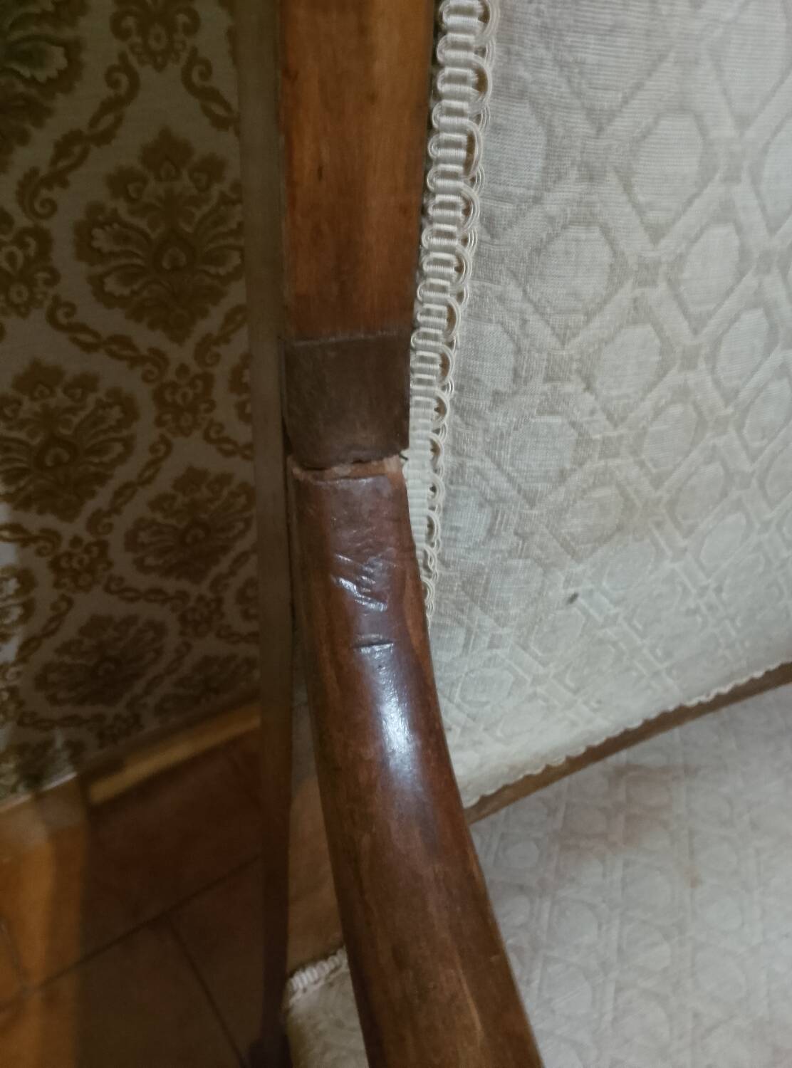 A pair of Empire period armchairs.