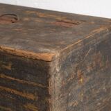 Antique cobalt blue ammunition trunk (c.1900) #64