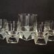 4 Rosenthal crystal whisky glasses + ice bucket + 2 shot glasses