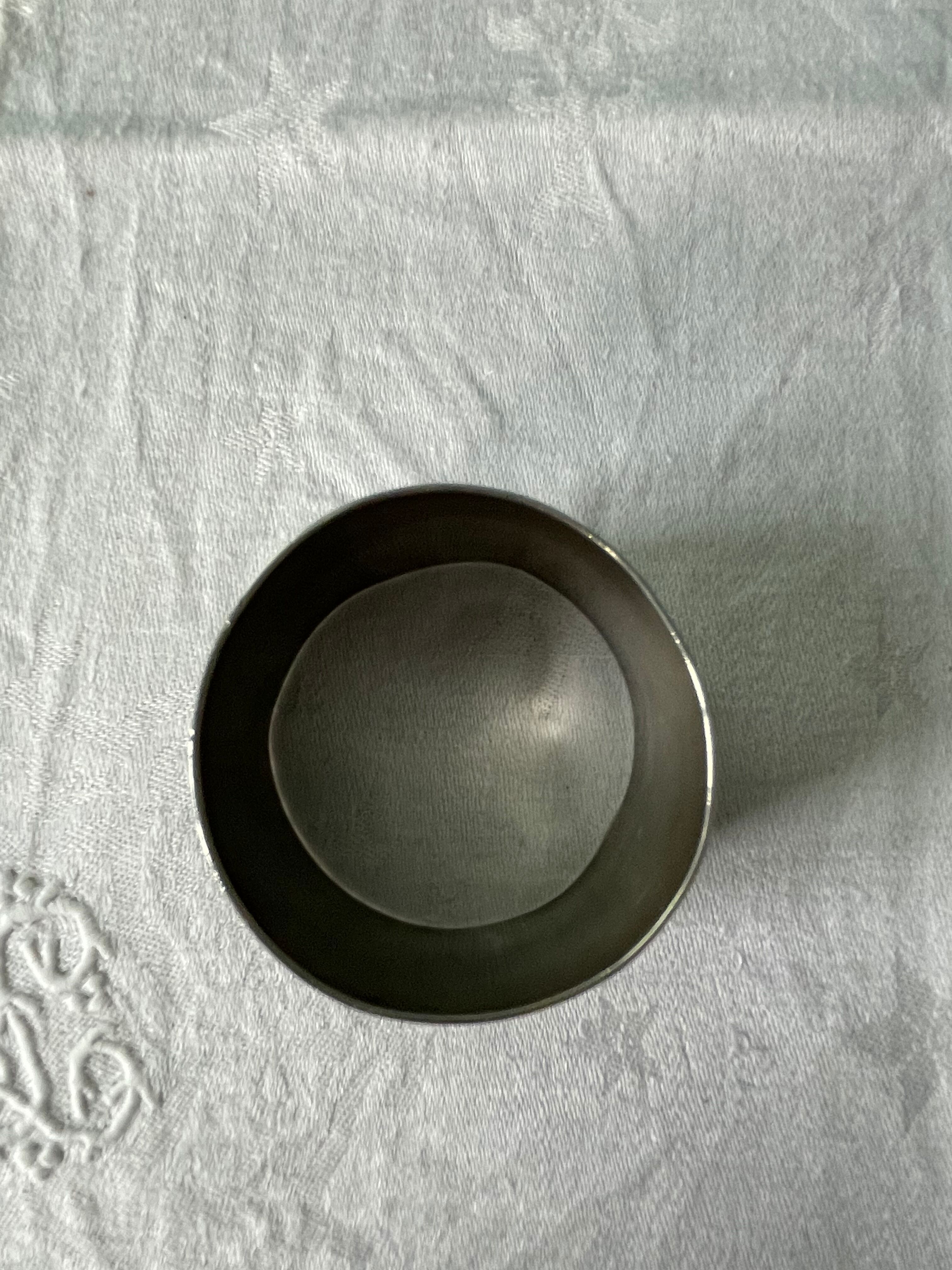 Old silver towel ring