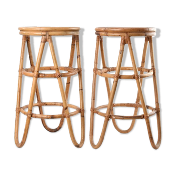 2 tabourets hauts