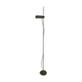 626/L brown floor lamp designed by Joe Colombo, vintage Oluce edition from the 1960s.
