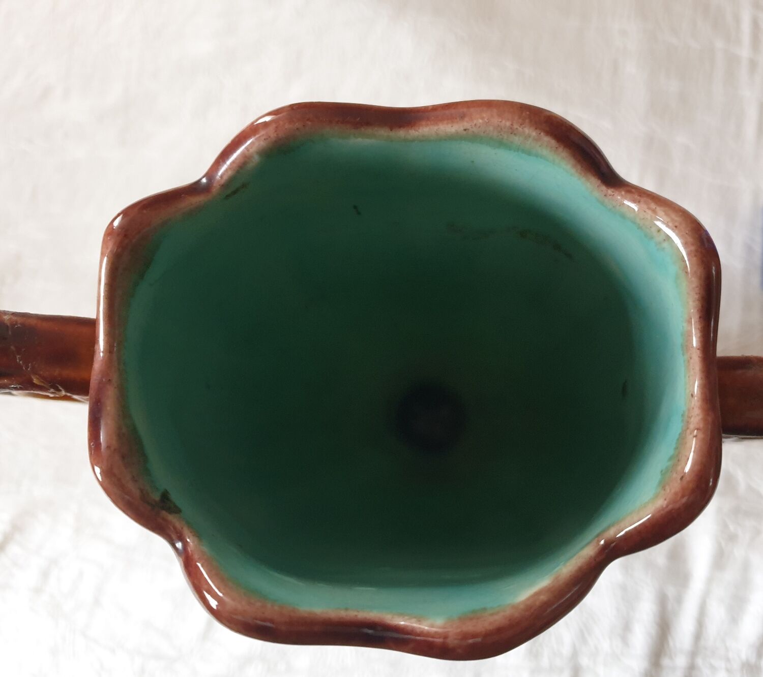 Set vase and planter longchamp iron earth