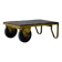 Table basse en chariot d'usine industriel vintage, 1970